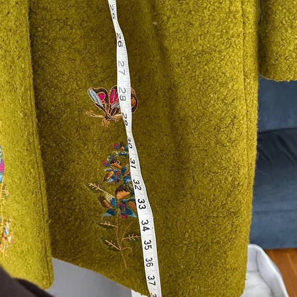 Sundance Wool blend fairy whimsical peacoat - Picture 11 of 14